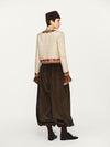 INTO THE EAST 25 Autumn/Winter Dark Moss Green V-Neck Corduroy Vest/Tapered Casual Pants ITE-E1DGAW040GR20PT-LV (E1DGAW032GR20VE)